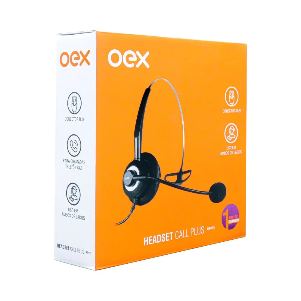 Imagem 3 de 4 do produto Fone Headset Call Plus Hs101 Rj9 Oex