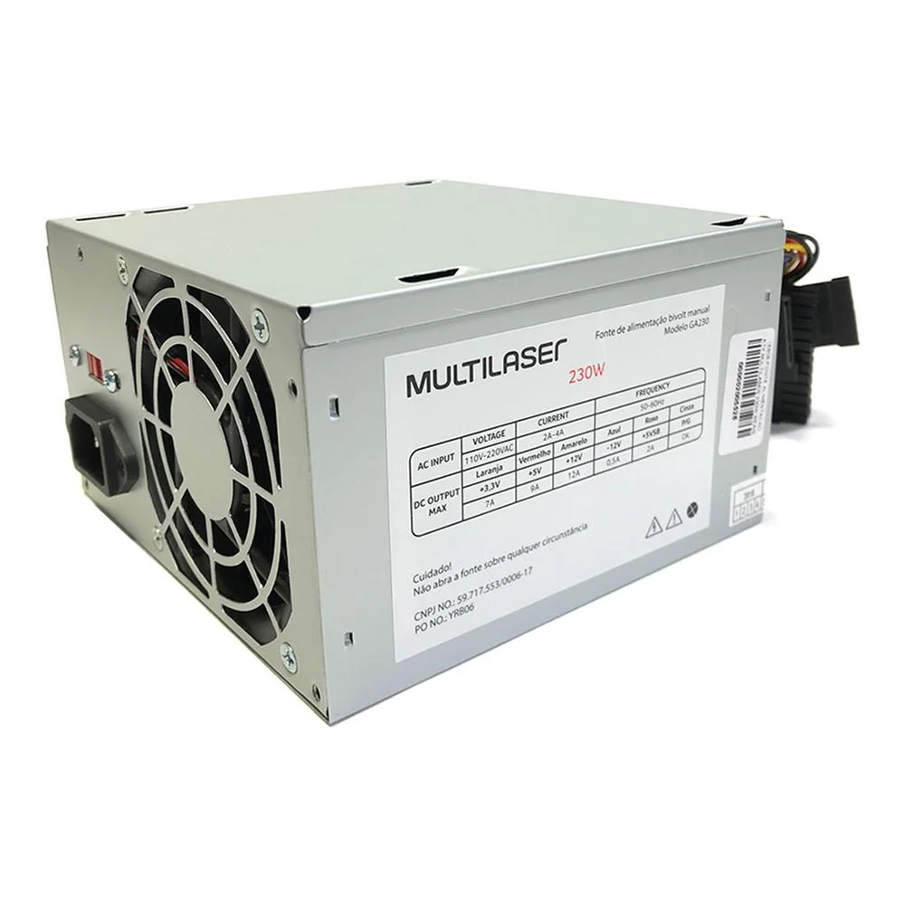 Imagem 2 de 5 do produto Fonte Multi, 230W Real, Bivolt, Manual - GA230