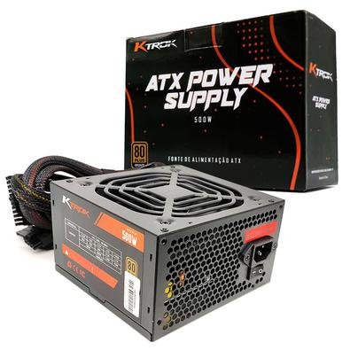A alimentação não precisa ser definida por você, conte com a Fonte Gamer KTROK KT-FT, 500W, 80 Plus Bronze, Bivolt. Garanta já a sua aqui no KaBuM!..