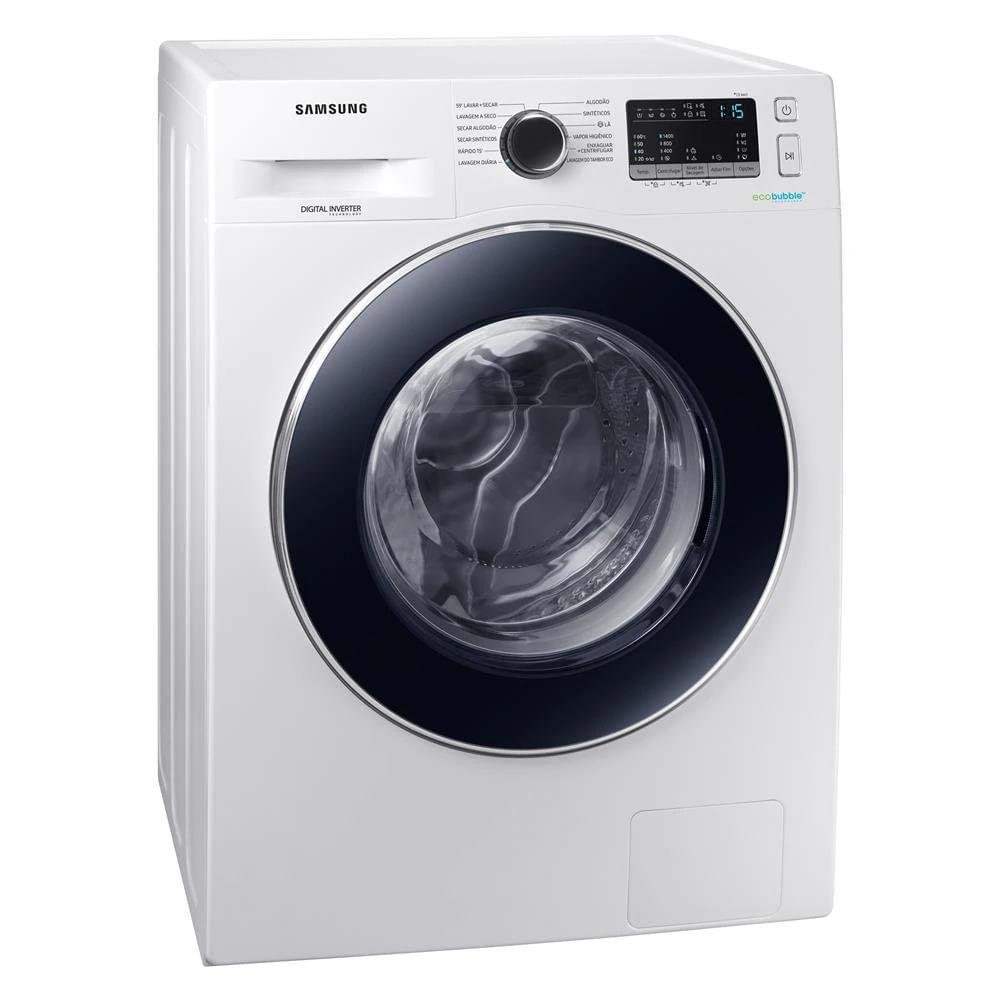 Imagem 2 de 5 do produto Lava E Seca 11KG, Samsung, Com Ecobubble, Branca, 110V - WD11M4453JW