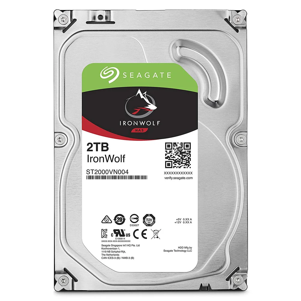 Seagate IronWolf HDD 2TB 2台 CMR 3.5インチ34 HD Seagate IronWolf NAS 2TB 35 SATA KaBuM