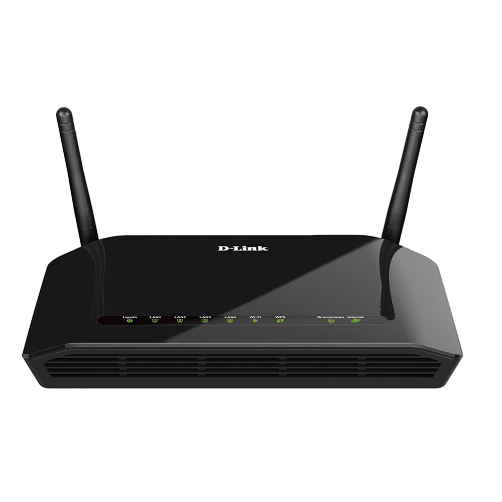 Modem Roteador D-Link, Wi-Fi, ADSL2+, 2 Antenas N300 Mbps - DSL-2740E