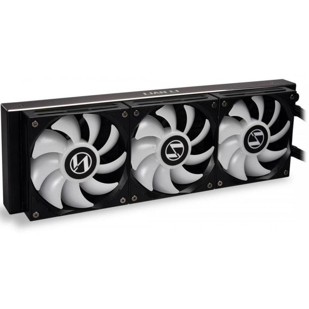Imagem 2 de 5 do produto Water Cooler Lian Li Galahad AIO 360, 120mm, Triple FAN, All In One, Selado, Mangueiras de Nylon, Preto