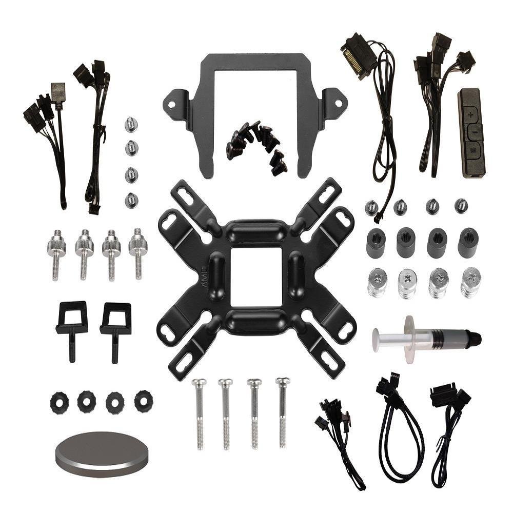 Imagem 4 de 5 do produto Water Cooler Lian Li Galahad AIO 360, 120mm, Triple FAN, All In One, Selado, Mangueiras de Nylon, Preto