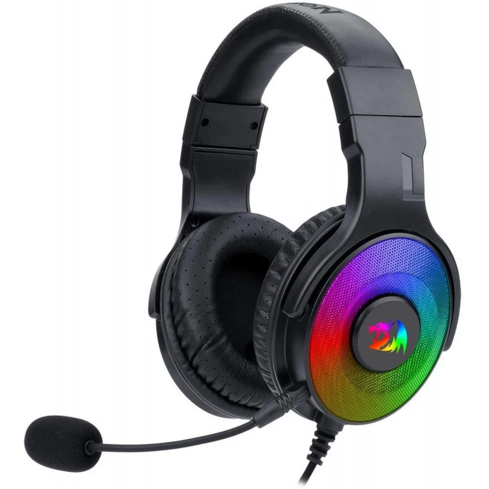 Headset Gamer Redragon H350RGB Pandora RGB, USB, Com Microfone Removível, Drivers 50mm, Preto Headset Gamer Redragon H350RGB Pandora RGB, USB, Com Microfone Removível, Drivers 50mm, Preto