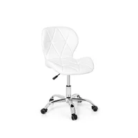 Cadeira, Office Eiffel Slim,Base, Giratória - Branca.