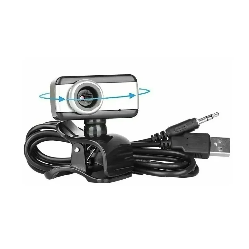 Imagem 2 de 5 do produto Webcam Brazilpc V4 1.5mp 640x483 C/ Microfone Usb - Preto/prata