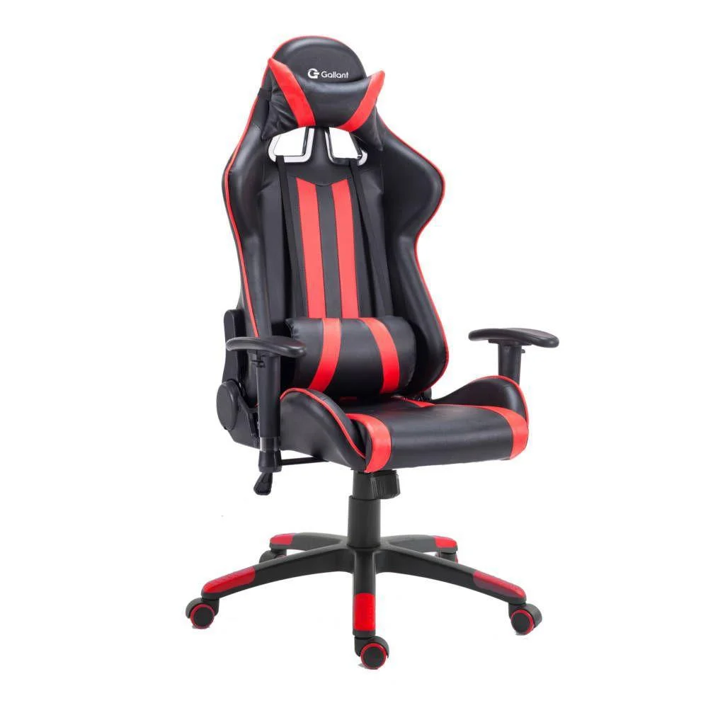 Cadeira Gamer Gallant Pro, Até 140 Kg, Giratória, Altura Regulável, Preto e Vermelho Cadeira Gamer Gallant Pro, Até 140 Kg, Giratória, Altura Regulável, Preto e Vermelho
