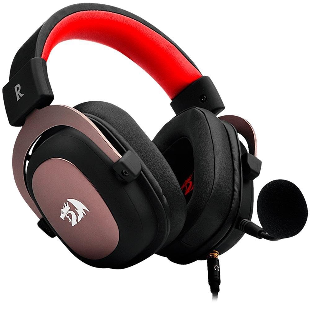 Headset Fone Gamer Redragon, Zeus 2, USB, P2, Preto - H510 | KaBuM!