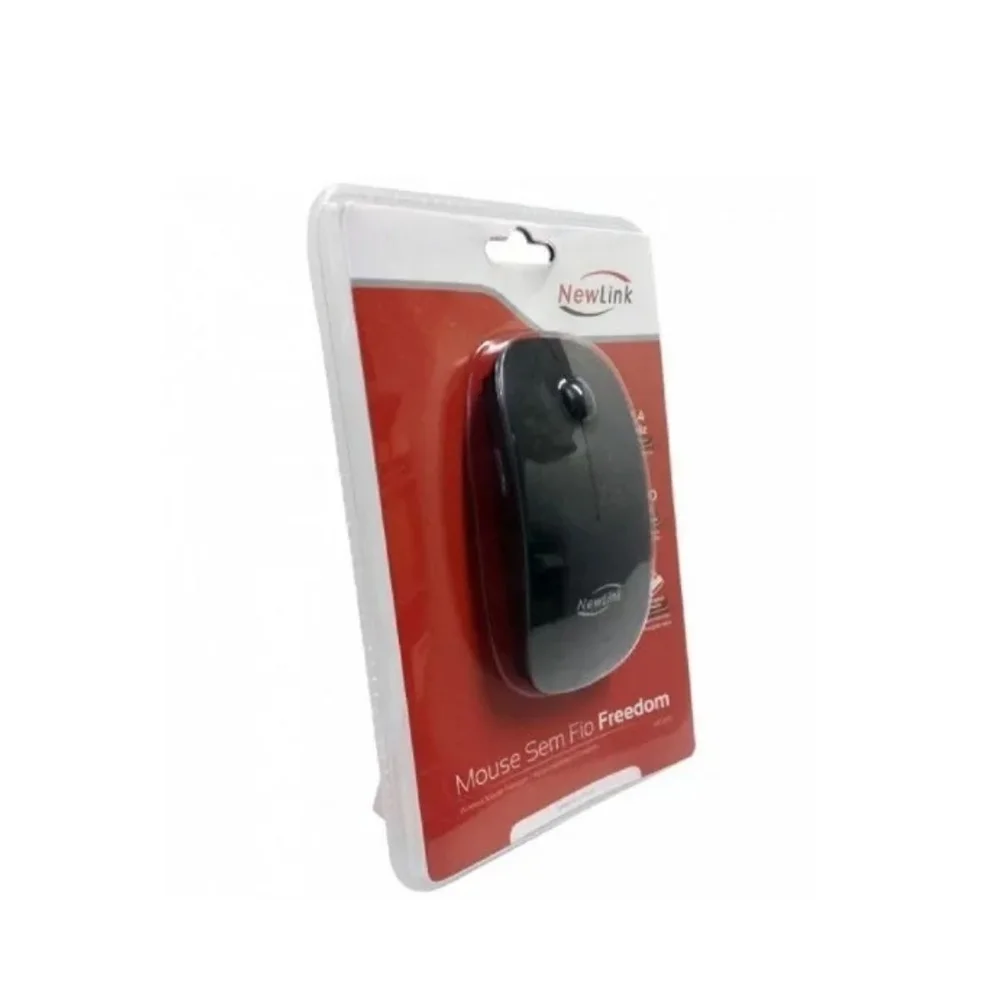 Imagem 2 de 3 do produto Mouse Sem Fio New Link, Wireless, Freedom, Preto - MO201NL
