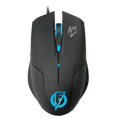 Mouse Gamer Com Fio ELG Flakes Power FLKM002, RGB, 2400 DPI, 6 Botões, Palm e Grip, Óptico 5G, Preto