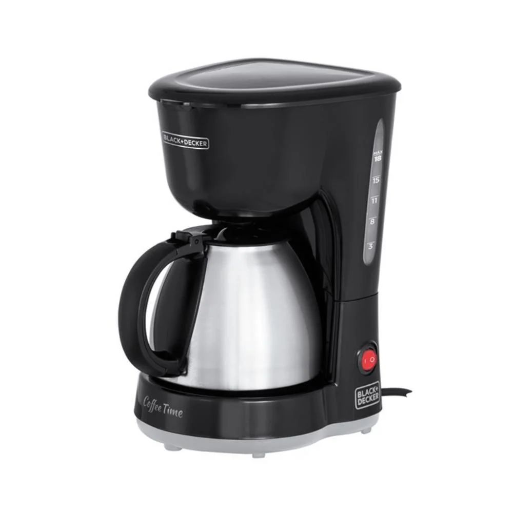 Cafeteira Elétrica Black+Decker Coffee Time, até 18 Cafés, 750ml, 600W, CM15 - 220V