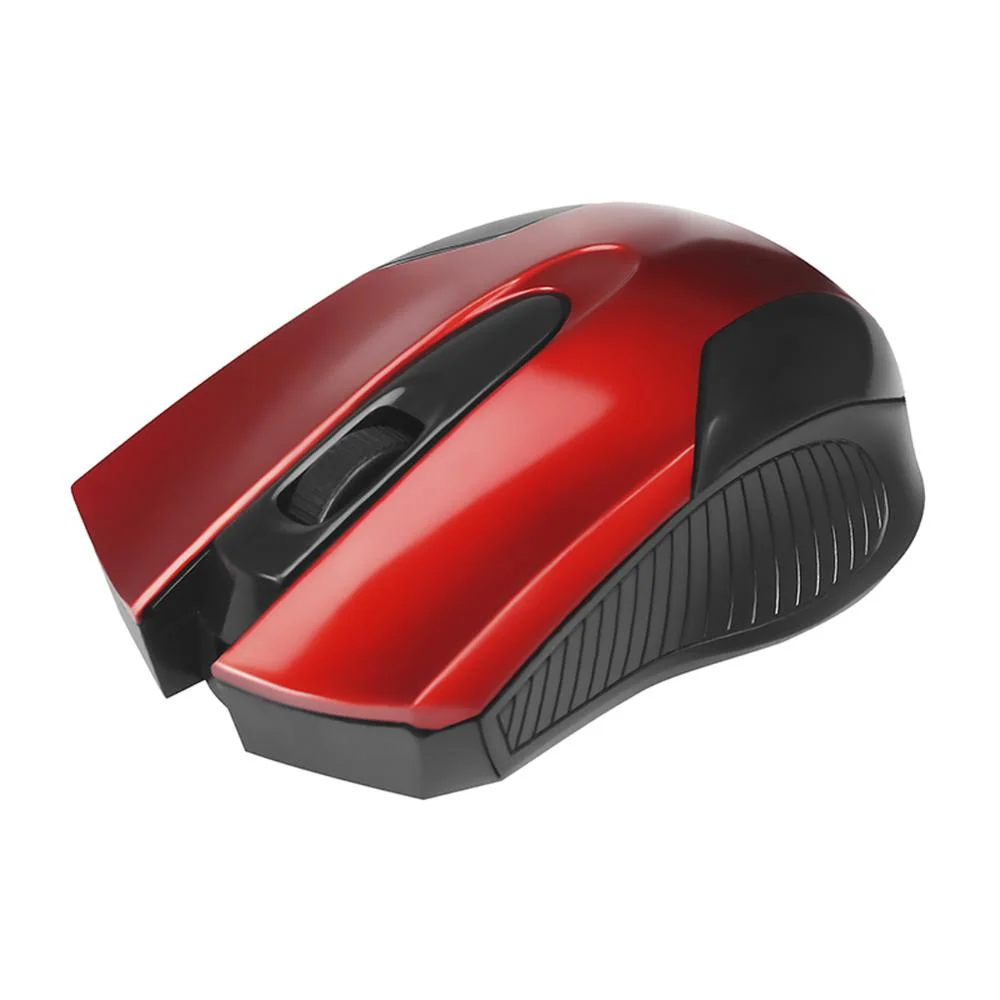 Imagem 2 de 4 do produto Mouse Bright USB, Preto/Vermelho - 02210