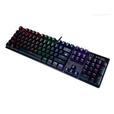 Teclado Mecânico Gamer Bright Tank, LED, Switch Blue, US - GTC560