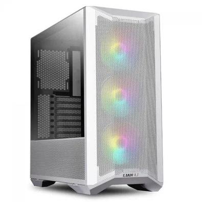Gabinete Gamer Lian Li Lancool II Mesh, Mid Tower, RGB, com FAN, Laterais em Vidro Temperado, Branco..