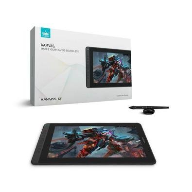 Mesa Digitalizadora Huion Kamvas 13.3p Full HD, Cosmo Black - GS1331-B. Poder ser alimentado por laptop diretamente via USB. Conexão rápida oferecida