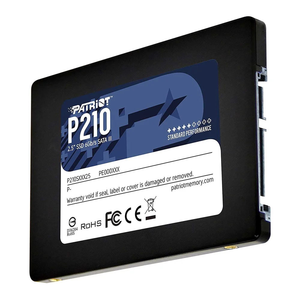 SSD  256gb 2.5 Sata 3 500mb/s Leit - 400mb/s Grav P210 P210s256g25 Patriot