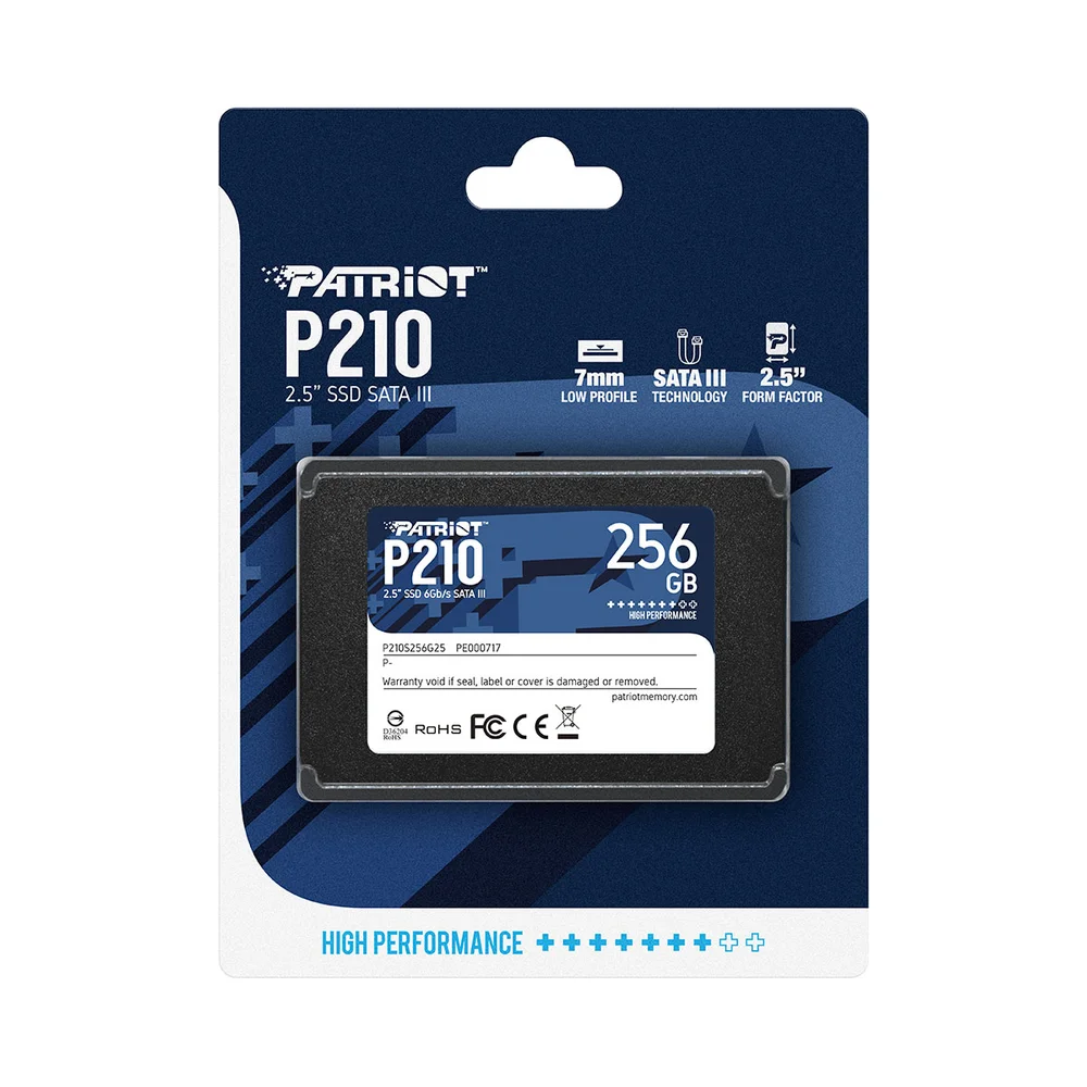 Imagem 3 de 5 do produto SSD  256gb 2.5 Sata 3 500mb/s Leit - 400mb/s Grav P210 P210s256g25 Patriot