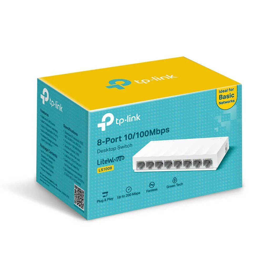 Switch de Rede Tp Link LS1008 8 Portas 10/100 - view 4