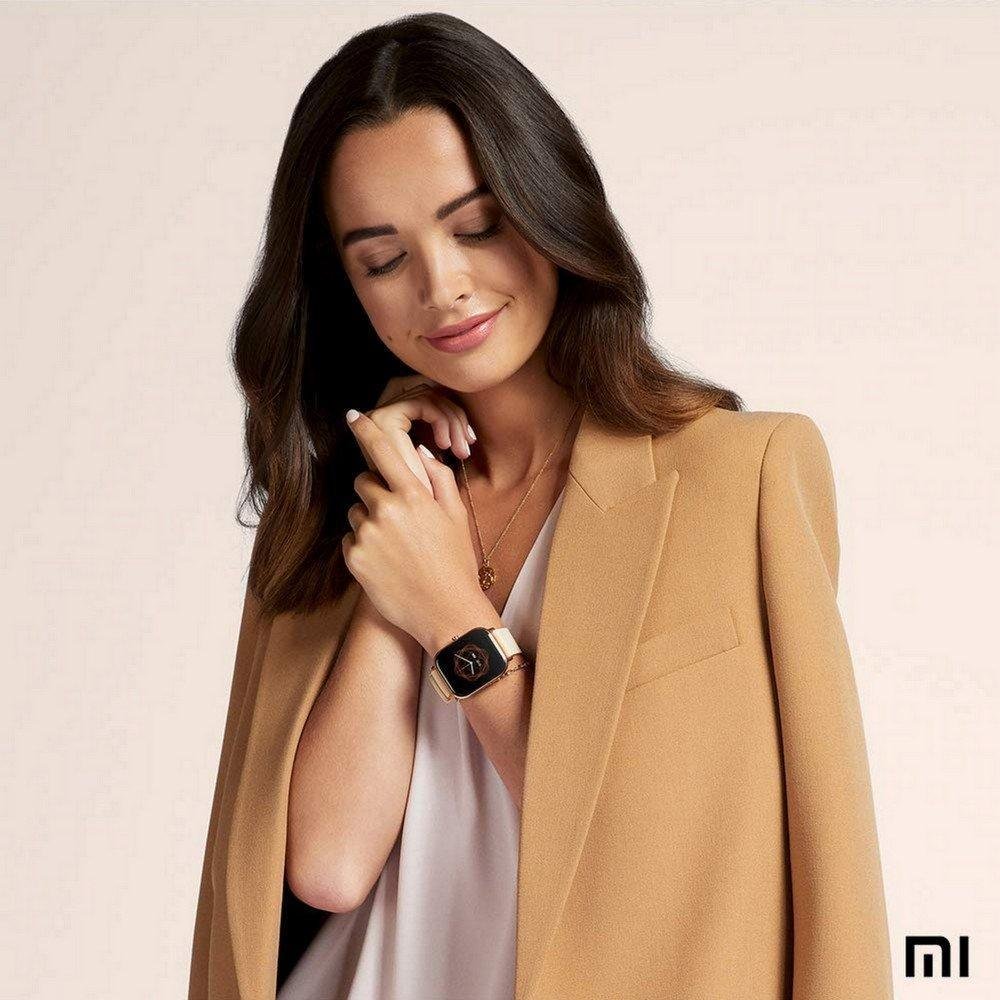 xiaomi relogio dourado