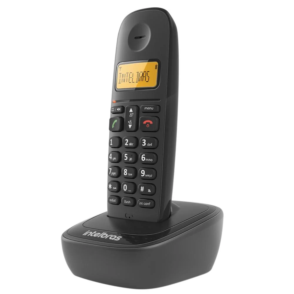 Imagem 3 de 4 do produto Telefone sem Fio Intelbras TS2510, com Identificador de chamadas, Com Agenda, Preto - 4122510