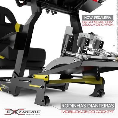 Cockpit Retrátil Simulador Suporte Para Volantes G27,g29,ps4