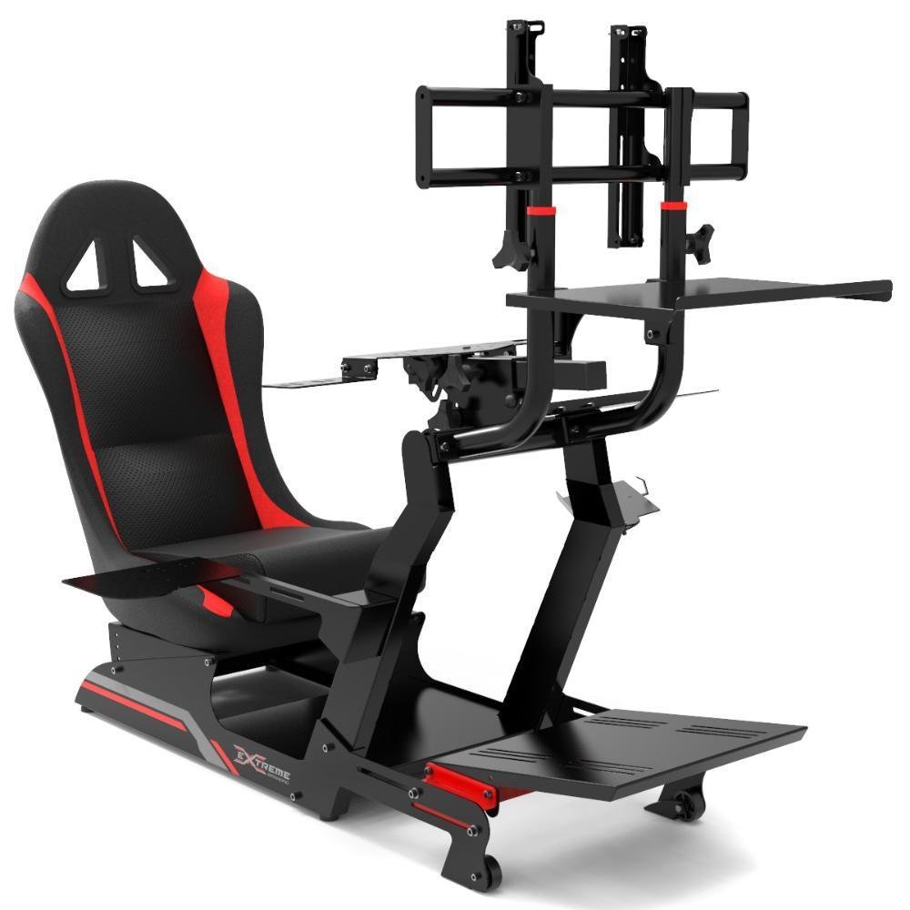 Cockpit Simulador Suporte Para Volante Ve3 KaBuM