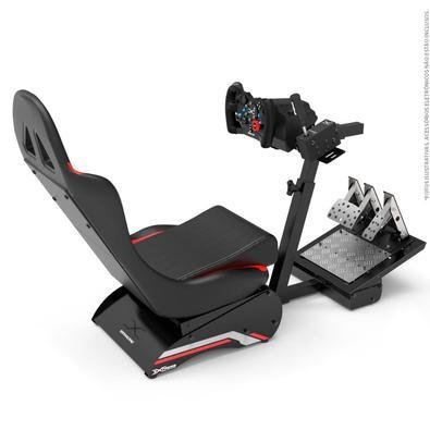 Cockpit Simulador Suporte Volante X Retrátil V3, Vermelho