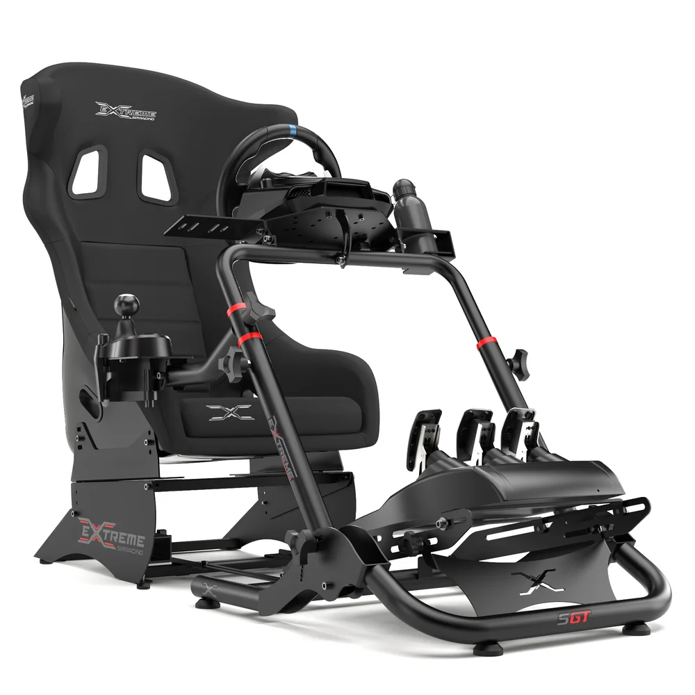 Imagem 2 de 5 do produto Suporte Para Volante Extreme Simracing SGT, Cockpit Simulador, Preto