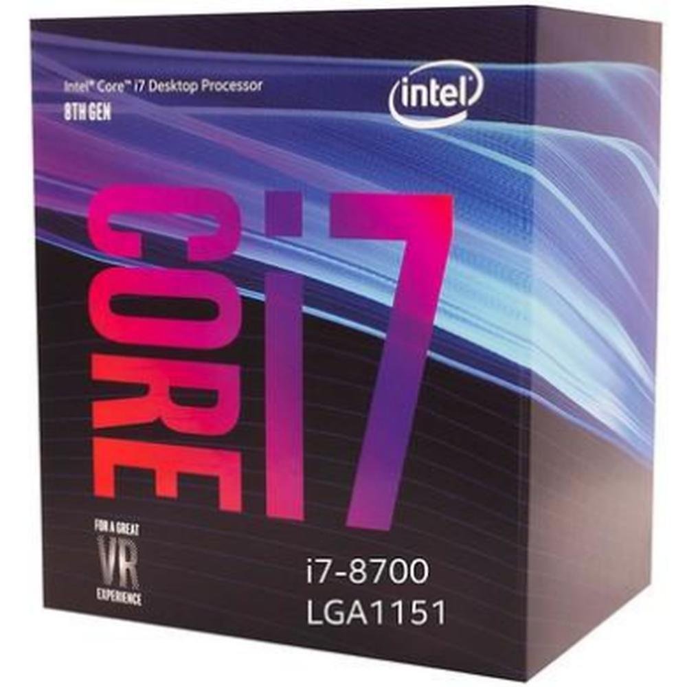 Processador Intel Core i7-8700 Coffee Lake 8ª Geração, 3.2GHz, 4.6GHz, LGA 1151 - BX80684I78700