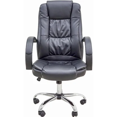 Cadeira FOX Office 300, de Escritorio, Presidente, Suporta 120kg, Preta