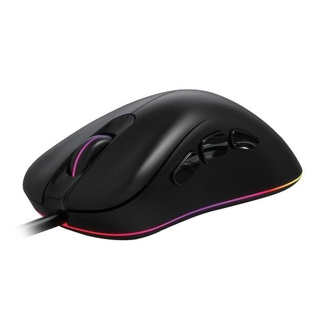 Imagem 2 de 4 do produto Mouse Gamer, Óptico, Preto, OEX, LED, RGB, Adrik, 6400dpi, USB