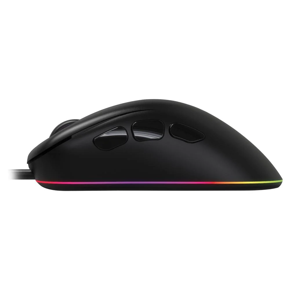 Imagem 3 de 4 do produto Mouse Gamer, Óptico, Preto, OEX, LED, RGB, Adrik, 6400dpi, USB