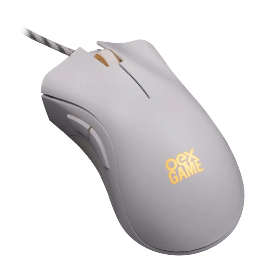 Imagem 3 de 3 do produto Mouse Oex Gamer Boreal, Branco, 7200DPI - MS319