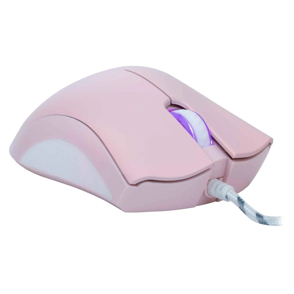Imagem 4 de 4 do produto Mouse Gamer OEX Boreal Macro, LED, 7200 DPI, 5 Botões, Rosa