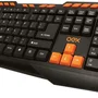 Teclado Multimídia Gamer USB Action, Preto E Laranja, OEX - TC200