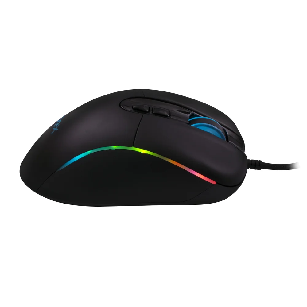 Imagem 2 de 4 do produto Mouse Gamer OEX Titan MS318, RGB, 14400 DPI, 7 Botões, Preto