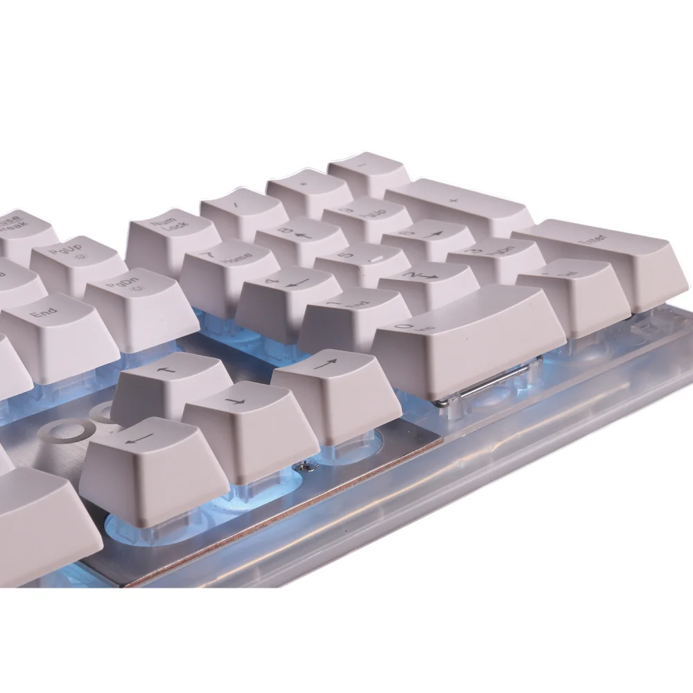 Imagem 4 de 5 do produto Teclado OEX Gamer Prismatic, ABNT2, LED Rainbow, Branco - TC205