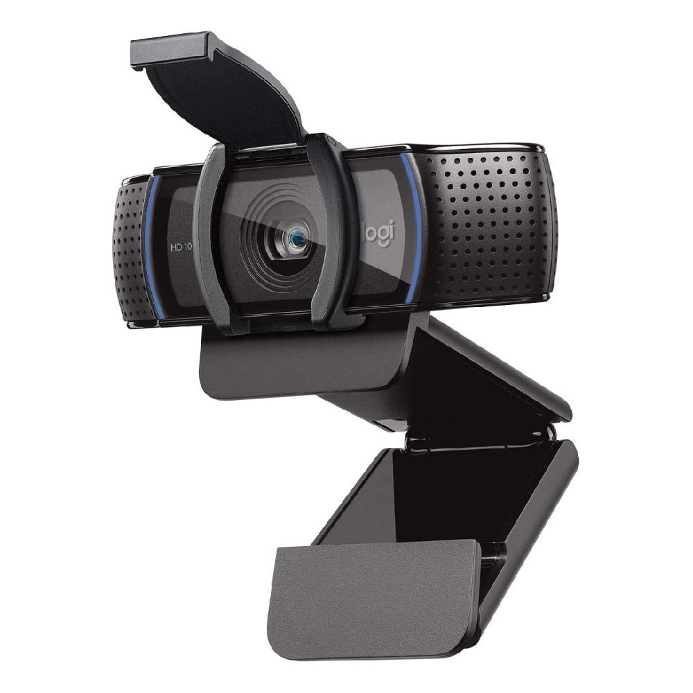 Webcam Logitech Full HD 1080p, 30FPS, Microfone Estéreo, Com fio, Proteção De Privacidade, Widescreen - 960-001257