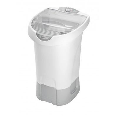 A Lavadora De Roupas Wanke Semiautomática Tanquinho Sally possui capacidade de 5 Kg, consumo de água por ciclo de 76 Litros e motor robusto e eficient