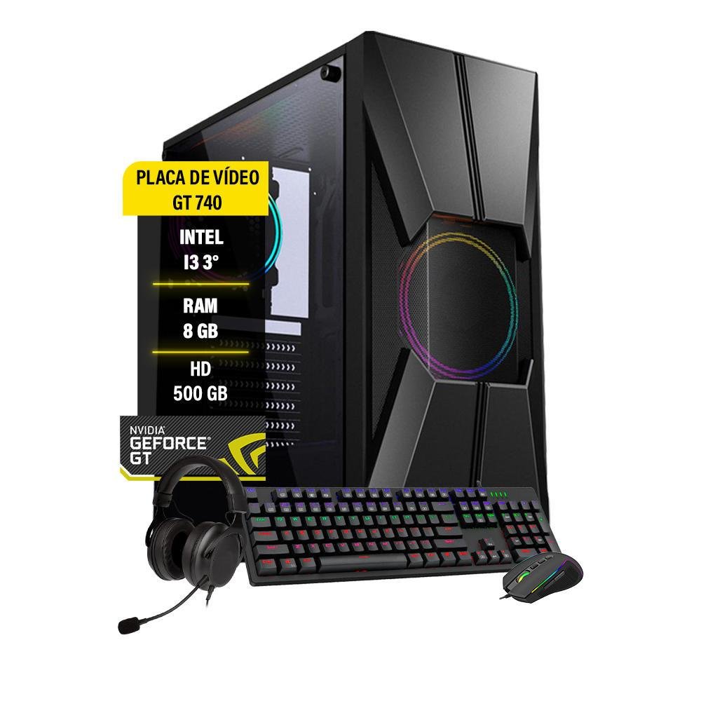 Pc Gamer Completo I3 Hd500 Placa De Video Monitor Hdmi