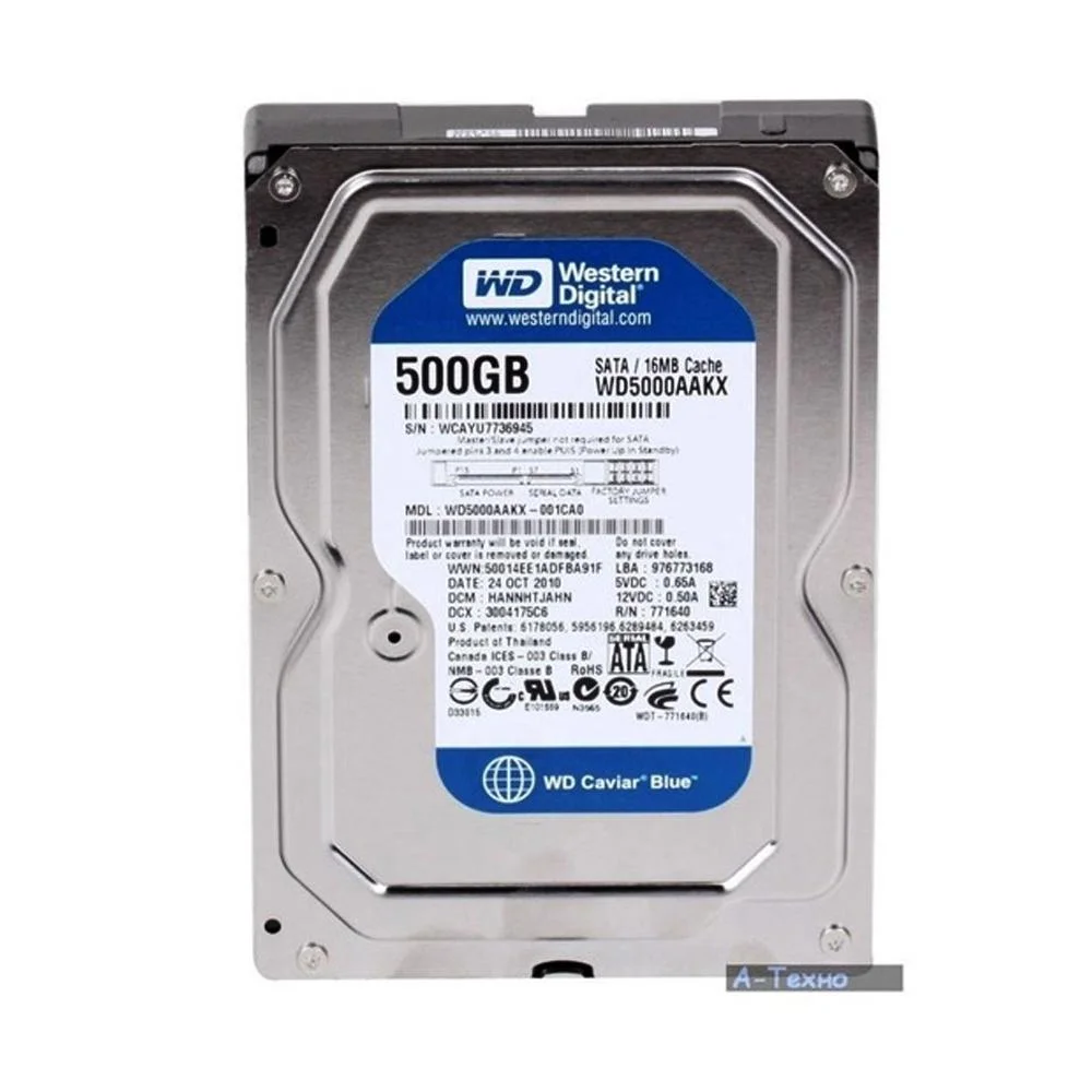 HD WD 500GB, Para PC, Azul - WD5000AAKX HD WD 500GB, Para PC, Azul - WD5000AAKX