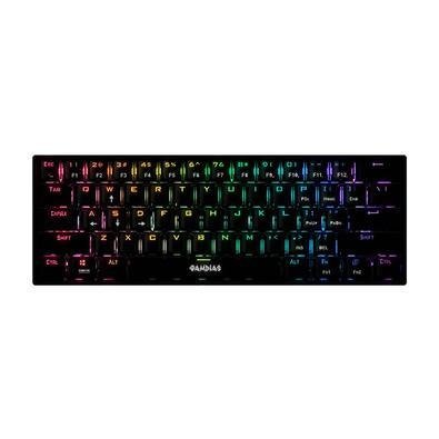Teclado Mecânico Gamer Gamdias Hermes E3, RGB, Switch, Red ANSI, Preto - E3 RGB BK RED