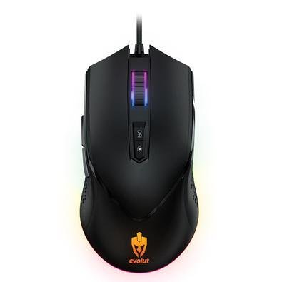 Mouse Gamer Evolut Balder, RGB, Sensor Pixart 3325, 7000DPI - EG-107