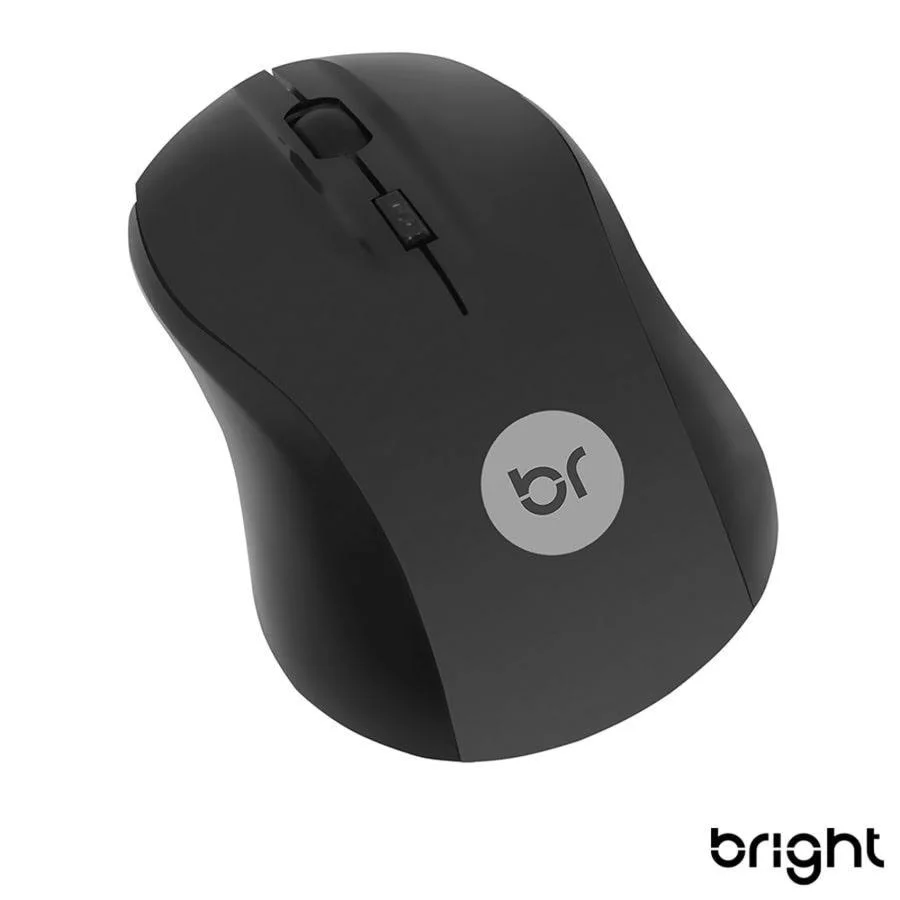 Imagem 2 de 4 do produto Mouse Bright Sem Fio, Preto - 95