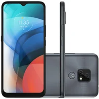 Smartphone Motorola Moto E7 64GB, Tela 6.5", 4GB RAM, Câmera 48MP e 2MP, Cinza Metálico - Xt2095-1