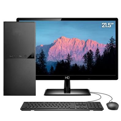 Computador PC Completo Skill DC Intel Pentium 8ª Geração, Monitor LED 21.5", 4GB, SSD 480GB, HDMI 4K, Áudio 5.1 canais