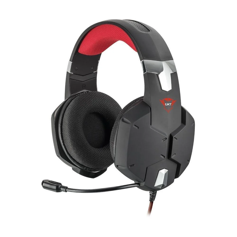 Imagem 1 de 5 do produto Headset Gamer Trust, GXT Carus, Preto, Com Fio, Multiplataforma