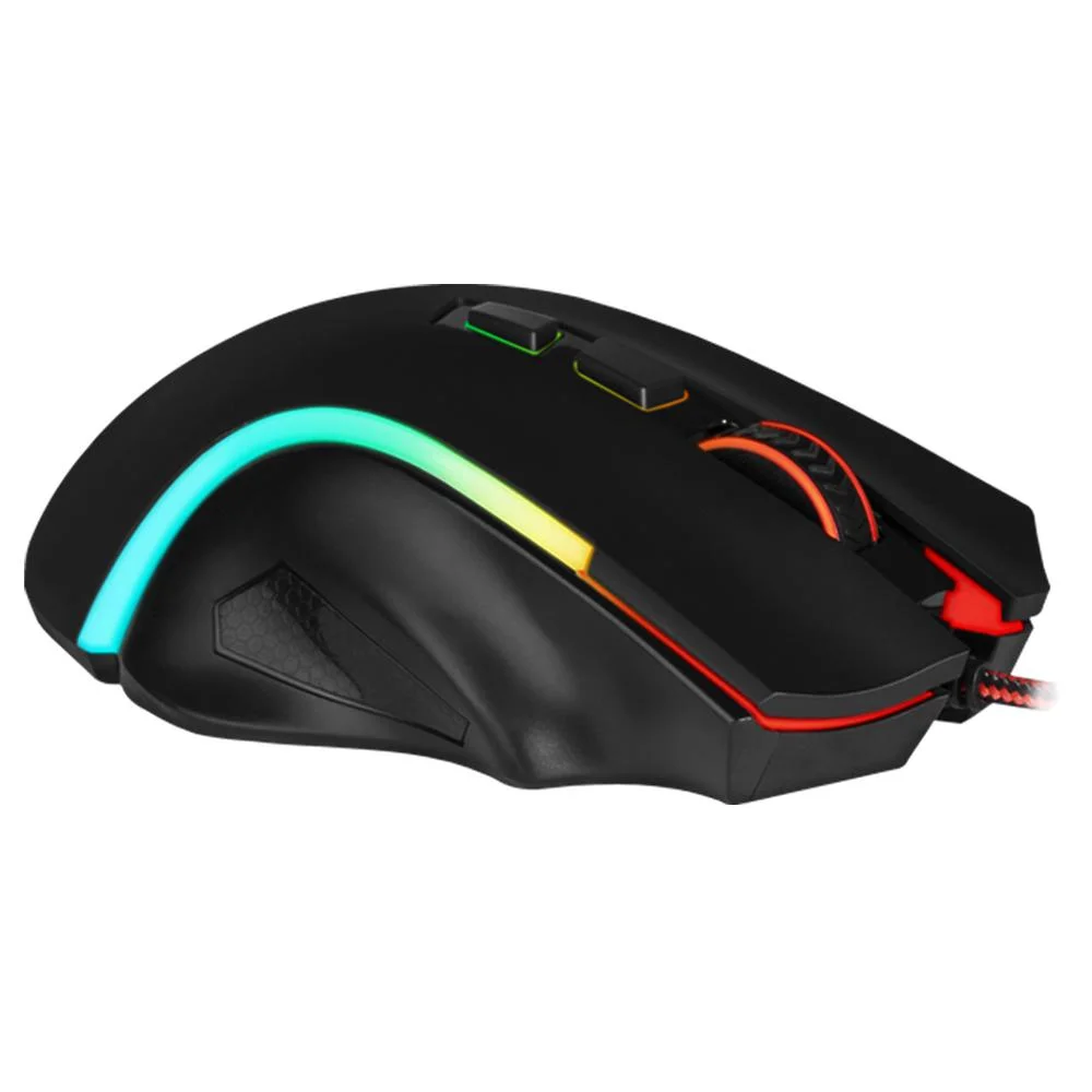 Imagem 2 de 4 do produto Mouse Gamer Redragon Griffin, Chroma RGB, 7200DPI, 8 Botões, Preto - PAW3212