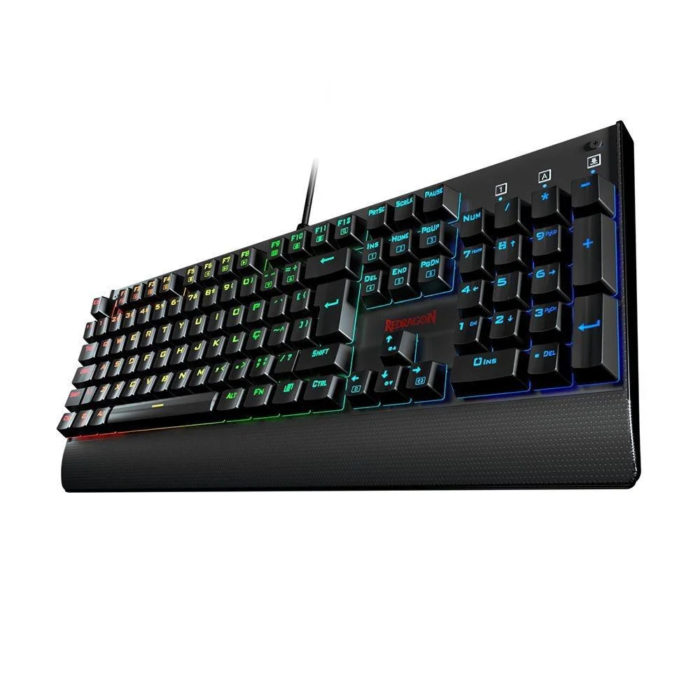 Teclado Mecânico Gamer Redragon Kala, RGB, Switch Red, PT Com Fio - K557RGB Teclado Mecânico Gamer Redragon Kala, RGB, Switch Red, PT Com Fio - K557RGB